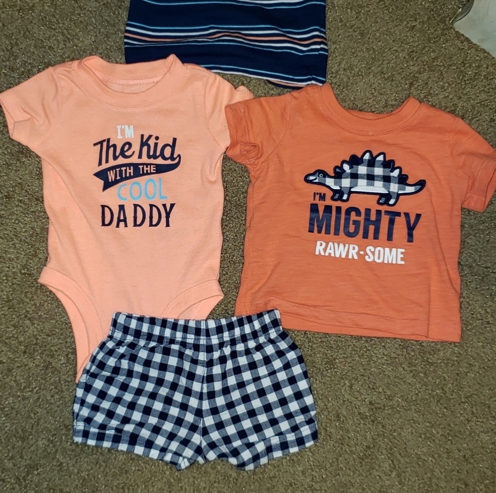 0-3 month baby boy outfits lot.